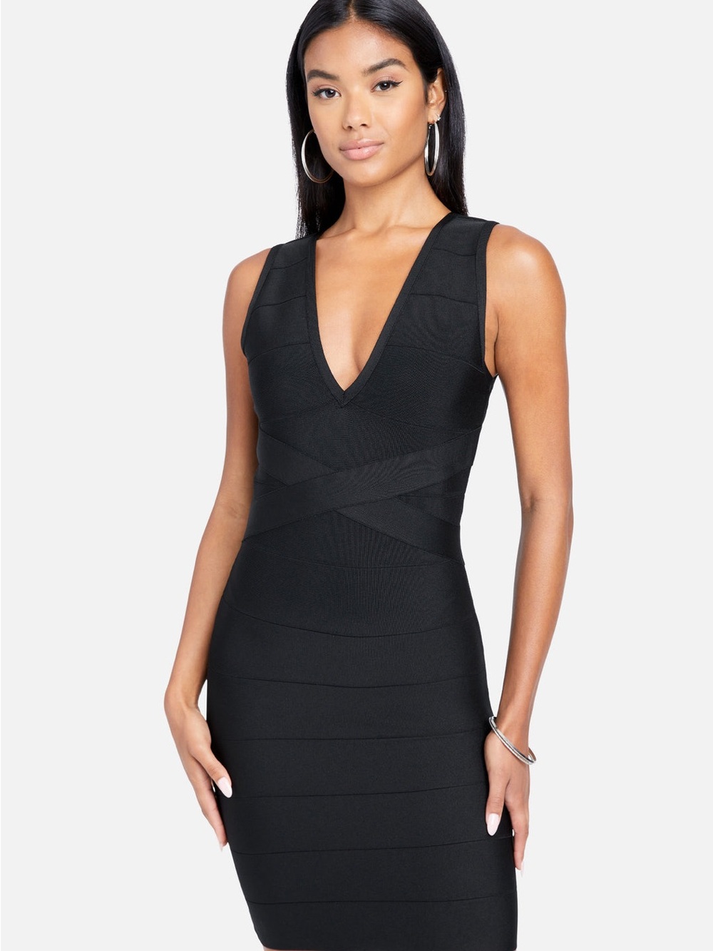 Bebe Black Bandage Bodycon Dress – Size Small
